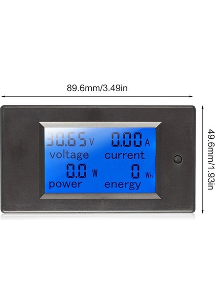 Dijital Güç Enerji Ölçer Dc Voltmetre Ampermetre Wattmetre Monitör Test Cihazı Siyah Bulit-In Şant (PZEM-031) (Yurt Dışından)