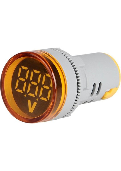 22MM LED Dijital Ekran Ölçer Volt Gerilim Ölçer Göstergesi Sinyal Lambası Voltmetre Işıkları Test Cihazı Combo Ölçüm Aralığı 60-500 V Ac (Yurt Dışından)