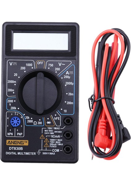 Aneng DT830B Mini LCD Dijital Multimetre Elektrik Voltmetre Ampermetre Ohm Test Cihazı Ac/dc 750/1000 V Amp Volt Ohm Test Cihazı Çok Metre (Yurt Dışından)