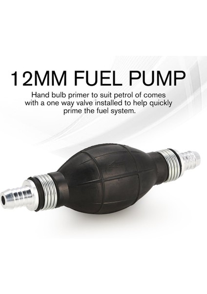 12MM Yakıt Pompası Aracı Hattı El Astar Ampul Gaz Benzinli Kauçuk Araba Transferi - Siyah (Yurt Dışından) fırsatları