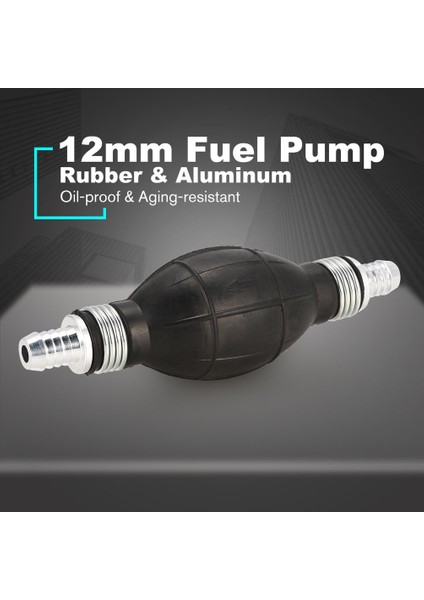 12MM Yakıt Pompası Aracı Hattı El Astar Ampul Gaz Benzinli Kauçuk Araba Transferi - Siyah (Yurt Dışından) indirimleri