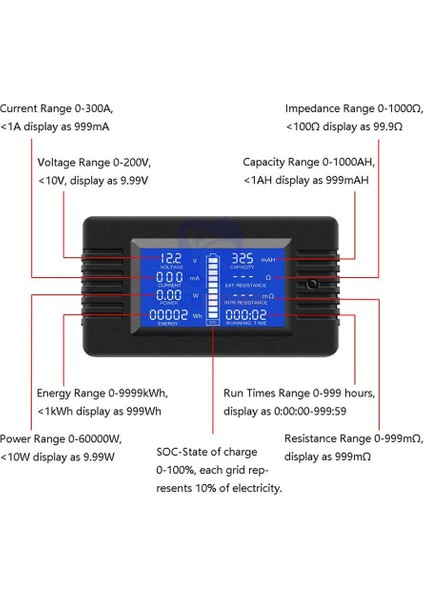 PZEM-015 Kapasite Test Cihazı Araç Akü Deşarj Göstergesi Gücü 300A Voltmetre (Yurt Dışından) modelleri