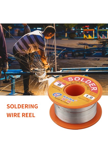 1mm Rosin Çekirdek Lehim 63/37 Kalay Kurşun Hattı Akı Kaynak Demir Tel Makarası - Gümüş Turuncu (Yurt Dışından) indirimleri