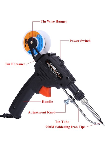 110V/220V 60W Elektrikli Havyalar El Tipi Otomatik Olarak Kalay Solda Lehimleme Kaynak Tamir Araçları Göndermek (Yurt Dışından) fırsatları