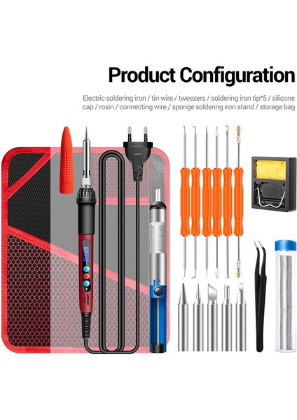 Aneng SL103 Sıcaklık Elektrikli Havya Kiti 13 Adet Ayarlanabilir Dijital Ekran Lehimleme Aracı Setleri (Yurt Dışından) fiyatları