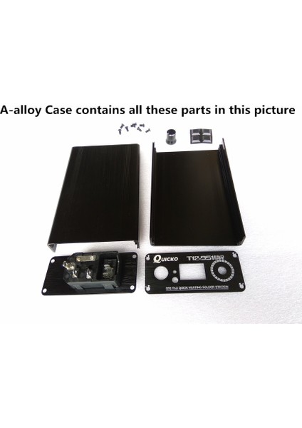 Quıcko Abs Plastik Kabuk/alüminyum Alaşımlı Kasa Için T12 Dijital Havya Dıy KITLERI/T12 LED Versiyonu Dış Kutu Kapağı (Yurt Dışından) fiyatları