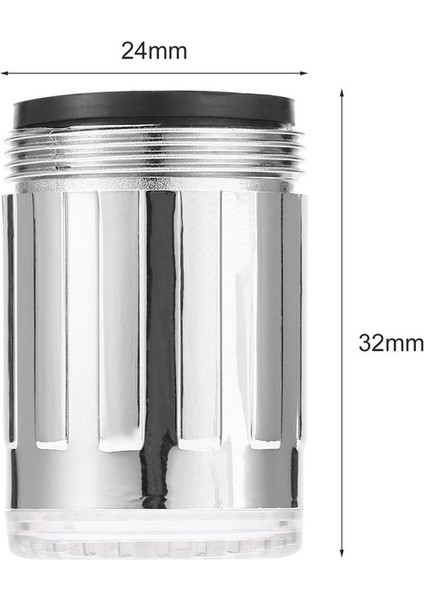 Çift Renkli LED Işık Su Glow Musluk Musluk Kafası Paslanmaz Çelik Su Musluğu-Renkli 2 Adet (Yurt Dışından) fırsatları