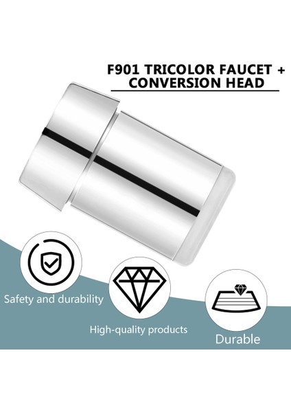Sıcaklık Sensörü LED Işık Su Musluk Musluğu 3 Renkli Rgb Dönüştürücülü-Gümüş (Yurt Dışından) indirimleri
