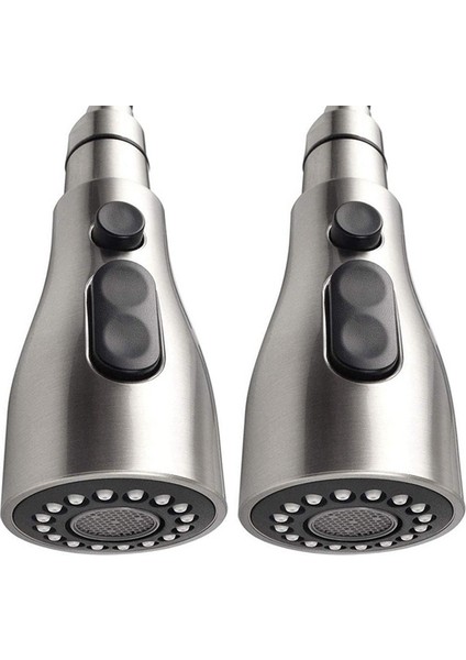 2x Mutfak Lavabo Aşağı Çekin Musluk Püskürtme Başlığı Memesi Dışarı Çekin Hortum Püskürtücü Yedek Parça Musluk Kafası-Fırçalanmış Nikel (Yurt Dışından) indirimleri