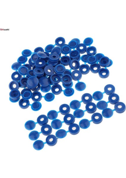 2X50 Adet Mobilya Dekoratif Kapak Plastik Menteşeli Katlama Yapış Vidalı Kapaklar Mavi (Yurt Dışından) modelleri