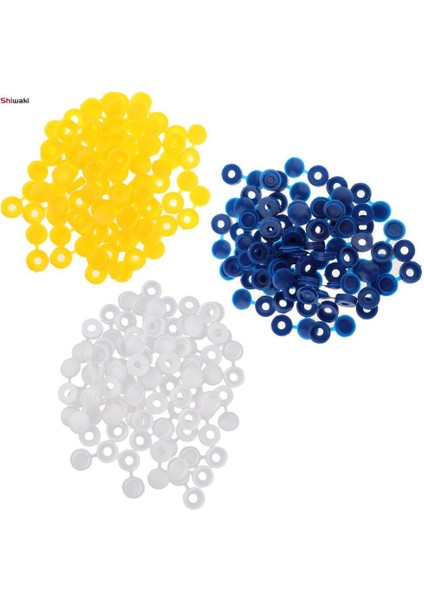 2X50 Adet Mobilya Dekoratif Kapak Plastik Menteşeli Katlama Yapış Vidalı Kapaklar Mavi (Yurt Dışından) indirimleri