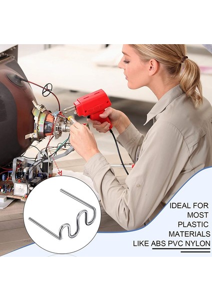 NANLIY-1000 Adet Sıcak Zımba Plastik Tamir Zımba Zımba Dalga Zımba Tampon Çalışma Onarım 0.8 0.6mm S Dalga Zımba (Yurt Dışından) fırsatları