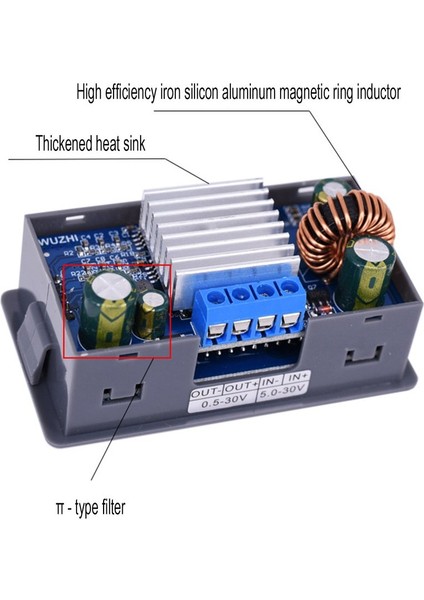 Ma Dc-Dc Buck Boost Dönüştürücü Cc-Cv 0.5-30V 4A 5V 6V 12V 24V Güç Modülü (Yurt Dışından)