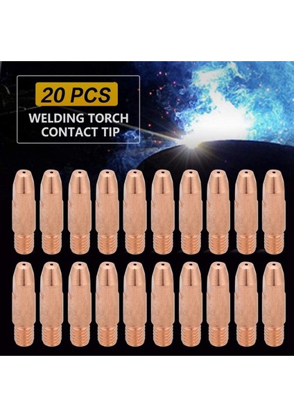 20 Adet 24KD Iletişim Ipuçları Mıg Torch Sarf Malzemeleri Mıg Mag Kaynak Torch Kaynak Ucu 0.8mm (Yurt Dışından) fiyatları