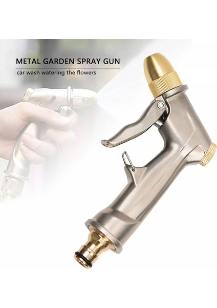 Rhs Online Tüm Metal Yüksek Basınçlı Su Kaplama Bahçe Hortumu Boru Çim Ayarlanabilir Mod Püskürtme Bahçe Sulama Araba Yıkama Püskürtücü (Yurt Dışından) fırsatları