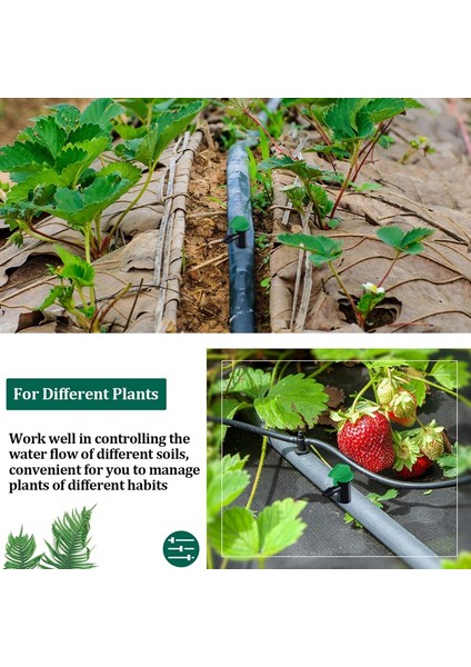 Namuny 60 Adet 4gph Çıkarılabilir Damla Yağmurlama Sulama Damla Verici Bahçe Bayrağı Sulama Damlatıcı, Ağaçlar ve Çalılar Için (Yurt Dışından)