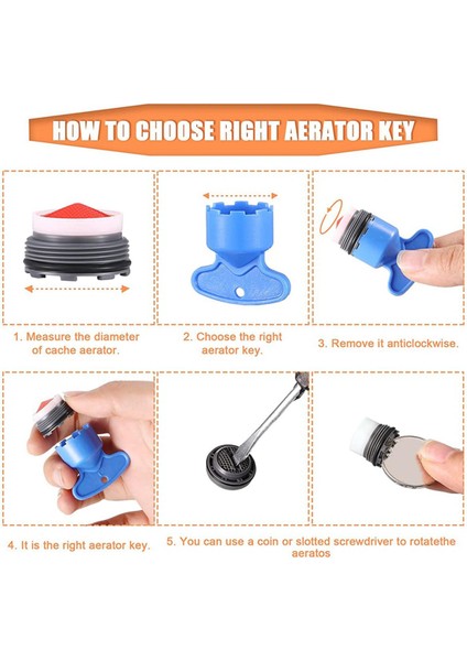 Musluk Havalandırıcı Akış-1 Set x Önbellek Havalandırıcılar-… (Yurt Dışından)