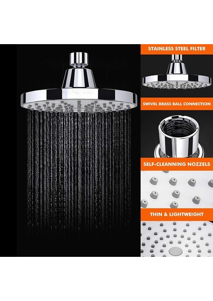 Üst Duş Başlığı-1 * Duş Başlıkları-Gümüş ve Gri (Yurt Dışından) indirimleri