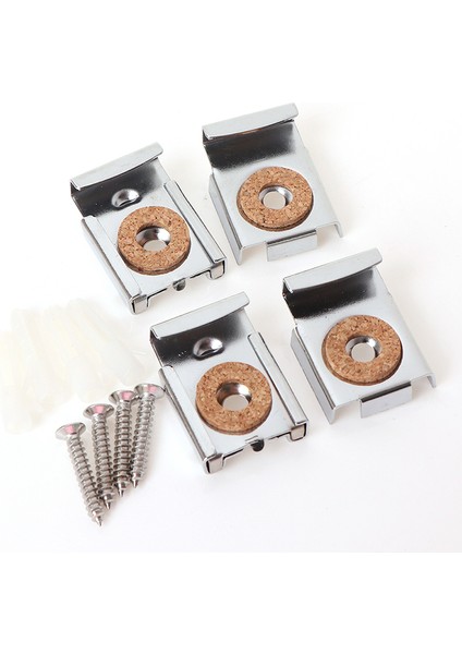 4 Adet/takım Kolay Kurulum Kare Banyo Dayanıklı Ayna Klipleri Ayarlanabilir Yatak Odası (Yurt Dışından)