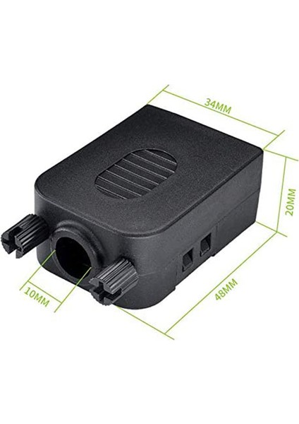 RS232 D-Sub Seri - 9pin Port Adaptörü-1 * Db9 Dişi Lehimsiz Konnektörler 1 * Db9 Erkek Lehimsiz Konnektörler-Siyah (Yurt Dışından) fırsatları