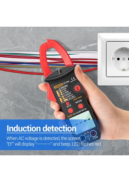 Akıllı Dijital Pens Metre ST184 Pilsiz Dijital Multimetre Pens Metre (Yurt Dışından)