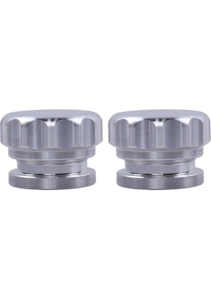 Flyeer 2x 2 Inç 51MM Doldurma Boyuna Kaynaklı Alüminyum Alaşımlı ve Otomobil Parçaları Modifiye Yakıt Deposu Kapağı Gümüş (Yurt Dışından)