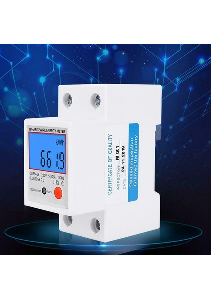Sınotımer DDS6619-012 Ac 220 V 80A LCD Dijital Arka Işık Tek Fazlı Enerji Ölçer Kwh Tüketim Ölçer Wattmetre (Yurt Dışından) indirimleri