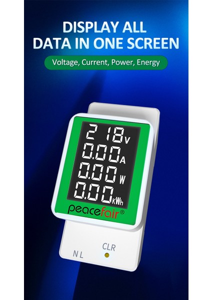 Pzem Ac Din Ray Ölçer Ac 50V-300V 100A Arka Işık Dijital Wer Voltmetre Ampermetre ve LCD ile Ekran (Yurt Dışından) indirimleri