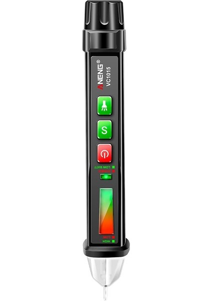 Aneng Temassız Ac Gerilim Test Cihazı Gerilim Test Cihazı Kalem Ayarlanabilir Hassasiyet ile LCD Ekran LED El Feneri Buzzer Alarm Çift Aralık 12V-1000V (Yurt Dışından)