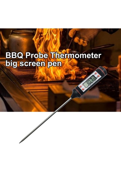 Araba Araç Hava Çıkışı Iğne Tipi LCD Dijital Termometre Ölçer Abs + Metal Klima Termometre Kontrol Ekipmanı 1 Adet - Siyah (Yurt Dışından)