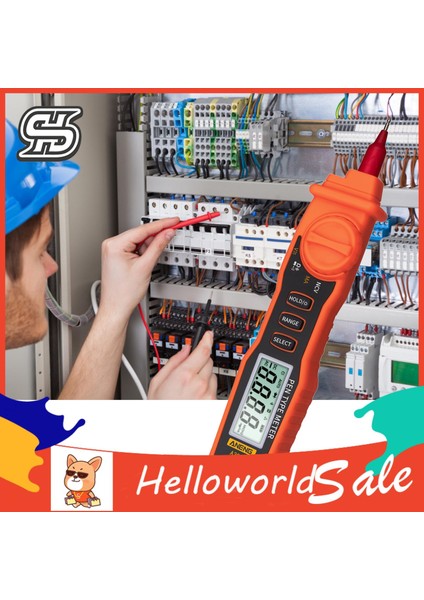Helloworld Taşınabilir Multimetre Akıllı Yüksek Netlikte Dijital Multimetre (Yurt Dışından)