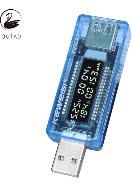 USB Volt Akım Gerilim Doktor Şarj Cihazı Kapasitesi Güç Bankası Test Cihazı Ölçer (Yurt Dışından)