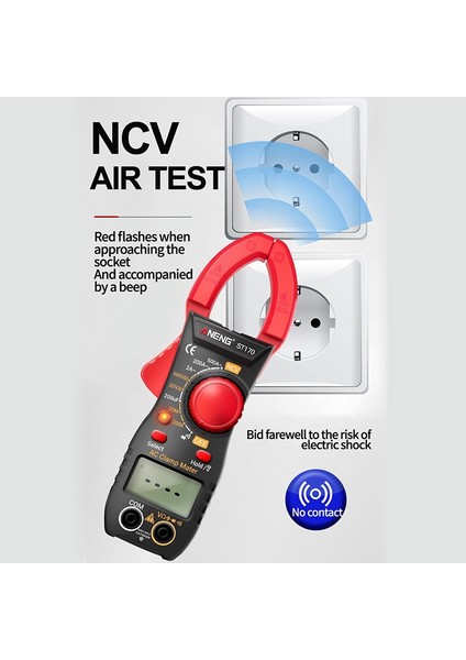 Aneng ST170 Kelepçe Multimetre Nfc Indüksiyon Dijital Pens Metre Gerilim Test Cihazı (Yurt Dışından)