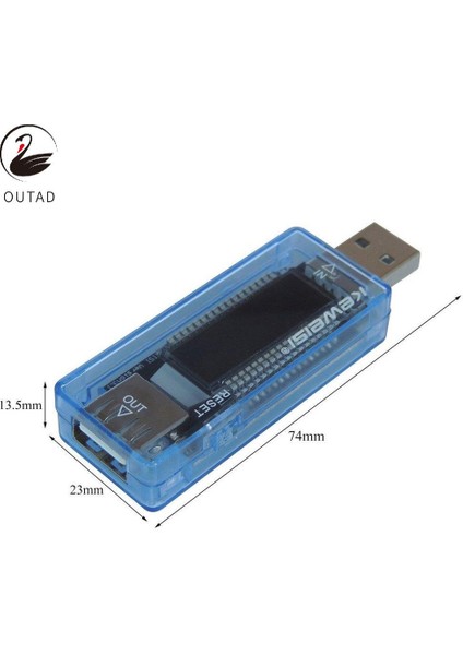 USB Volt Akım Gerilim Doktor Şarj Cihazı Kapasitesi Güç Bankası Test Cihazı Ölçer (Yurt Dışından)