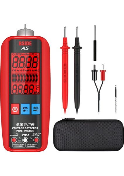Dijital Akıllı Multimetre Otomatik Ac Dc Akım Test Cihazı Vfc Ncv Canlı Tel Kondansatör Ohm Diyot Hz Gerilim Algılama Ölçer (Pilsiz) (Yurt Dışından) fiyatları