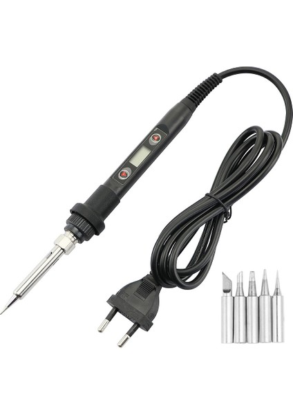 Ayarlanabilir Sıcaklık Havya Kiti 220V 60W/80W LCD Ekran Havya Tamir Demir Istasyonu Kaynak Aracı Aksesuarları (Yurt Dışından) modelleri