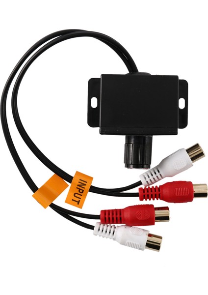 2x Araba Ev Ses Amplifikatörü Bas Rca Kazanç Seviyesi Ses Kontrol Düğmesi Lc-1 Siyah (Yurt Dışından)