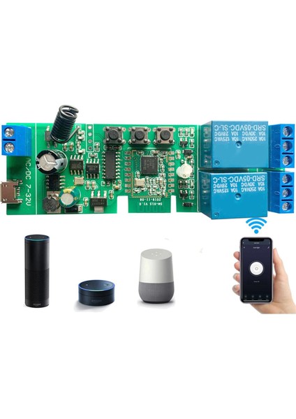 12V Wifi Anahtarı-1 x Zigbee Röle Modülü-Gösterildiği Gibi (Yurt Dışından)