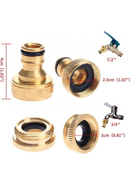 Dış Musluk Bağlantısı Pirinç 3/4” ve 1/2” Pirinç Adaptör Dişli Redüktör Hortum Borusu Conbo (Yurt Dışından) indirimleri