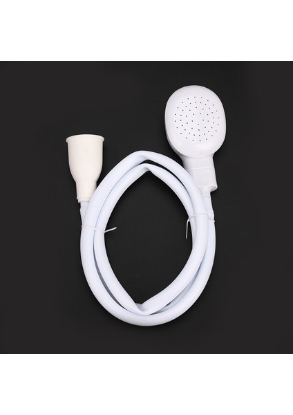 Beyaz Saç Duş Su Püskürtme Başlığı Hortum Tüp Banyo Şampuanı Banyo Mikser Dokunun (Yurt Dışından) fırsatları