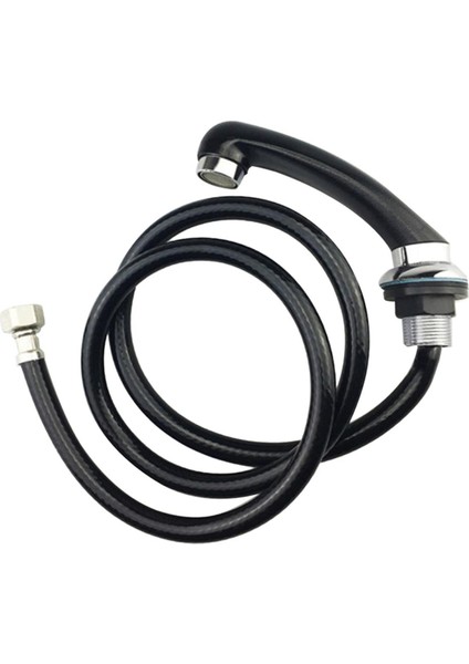 Evrensel 1/2 Inç Genişlik Musluk Borusu Sıhhi Tesisat Borusu, Şampuan Yatak Musluk Duşu, Yüksek Yoğunluklu, Sızıntı Yok, Siyah, Esnek (Yurt Dışından)