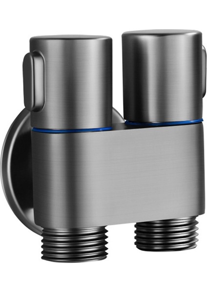 Çamaşır Makinesi ve Tuvalet Için Mini Musluk 1'den 2'ye Çıkışlı Çift Kontrol-A (Yurt Dışından)