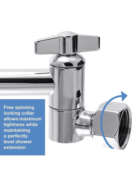 Diş Uzatmalı Pirinç Başlık-1 * Duş Kolu-Gümüş (Yurt Dışından)