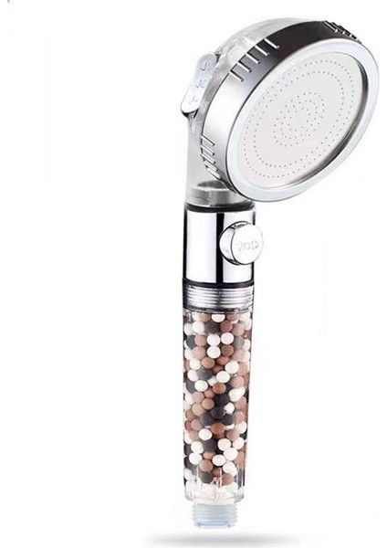 Ma Çok Fonksiyonlu El Tipi Filtre Spa Duş Başlığı Basınçlı Filtre Duş-Gümüş (Yurt Dışından)