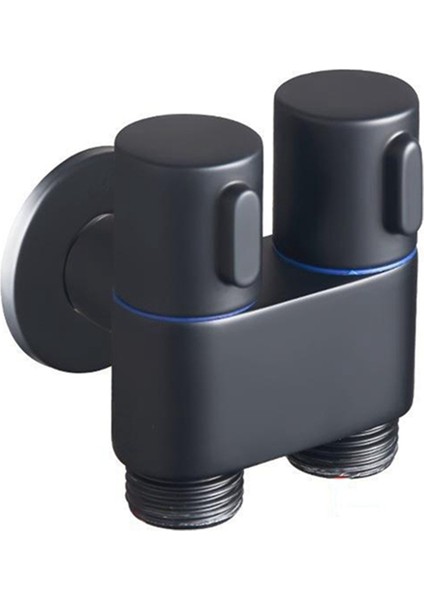 Adet Duvara Monte Musluk 1 In 2 Out Yönlendirici Açı Vana Çift Kontrol Banyo Musluk Kendi Kendini Temizlemek Için (Siyah) (Yurt Dışından) fırsatları