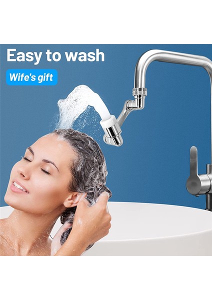 Musluk Genişletici, Döndürülebilir Çok Fonksiyonlu Uzatma Musluk Havalandırıcı (Yurt Dışından) fırsatları