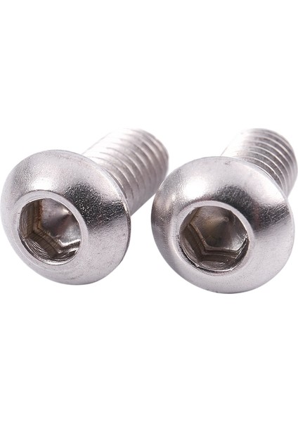 M6X12MM Paslanmaz Çelik Altıgen Soket Düğme Başlı Vidalar 50 Adet (Yurt Dışından)