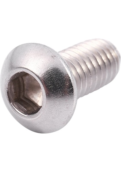 M6X12MM Paslanmaz Çelik Altıgen Soket Düğme Başlı Vidalar 50 Adet (Yurt Dışından)