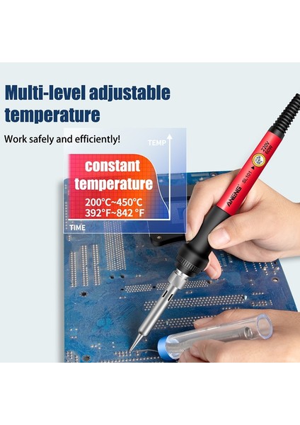 Aneng Çok Fonksiyonlu Elektrikli Havya Seti Seti SL101 Havya Braketi Lehimleme Aracı 200°C~450°C Ayarlanabilir Sıcaklık (17 Adet/takım Veya 12 Adet/takım) (Yurt Dışından) fırsatları