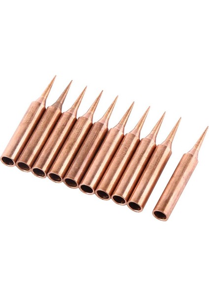 Nanlıy-10 Adet 900M-TI Bakır Havya Kafa Bakır Taban Kurşunsuz Elektroliz Demir Nikel Kaynak Masası Araçları (Yurt Dışından)